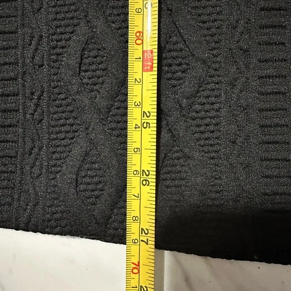 Tart Collections Black cable front texture blazer with button front size large - Picture 8 of 8